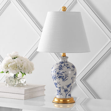 Grace 24" Floral LED Table Lamp - JONATHAN Y
